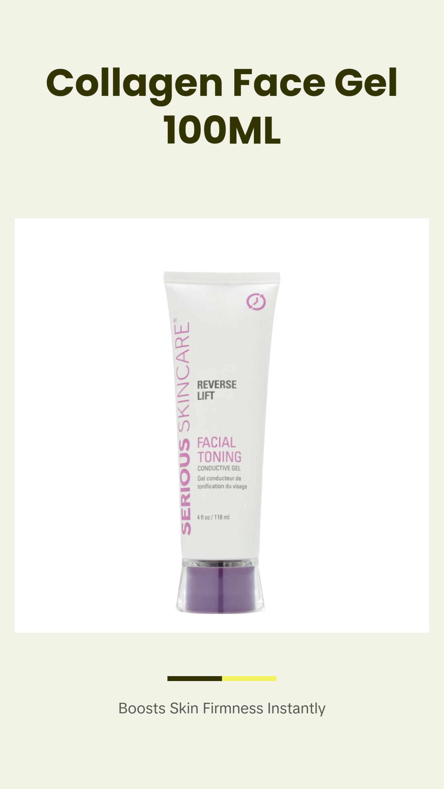 Serious Skincare, Reverse Lift Conductive Gel, Collagen-Infused Hydrating Gel for Microcurrent Devices, 100ml Serious Skincare, Reverse Lift Conductive Gel, Collagen-Infused Hydrating Gel for Microcurrent Devices, 100ml