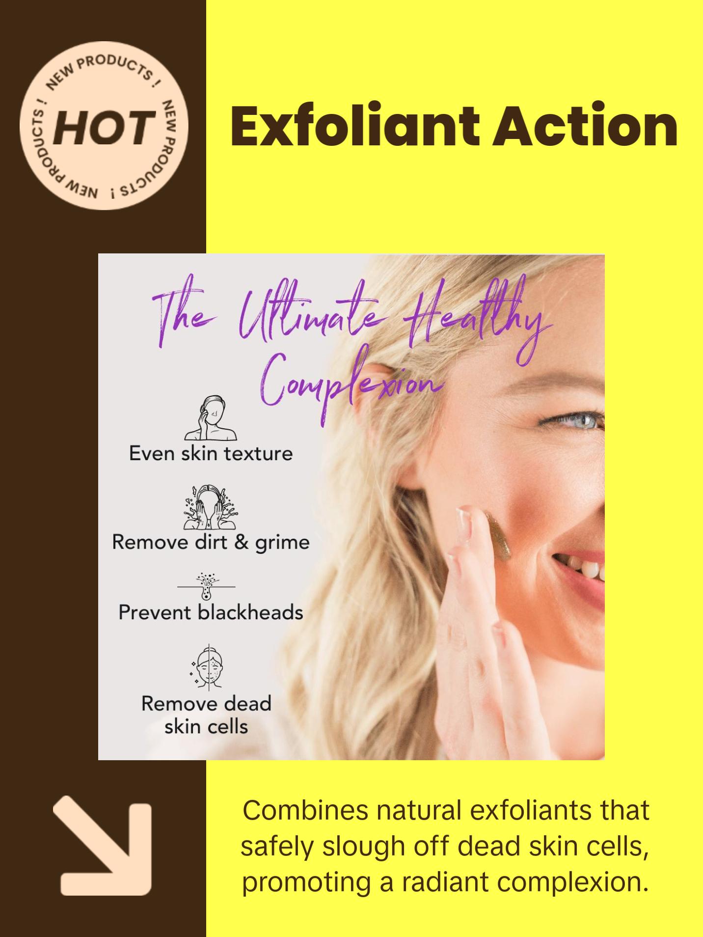 [BEAUTY BY EARTH] Facial Scrub - Superfruits & Calendula USA Made with Natural & Organic Ingredients, Hydrating Deep Cleansing Gentle Exfoliant Skincare