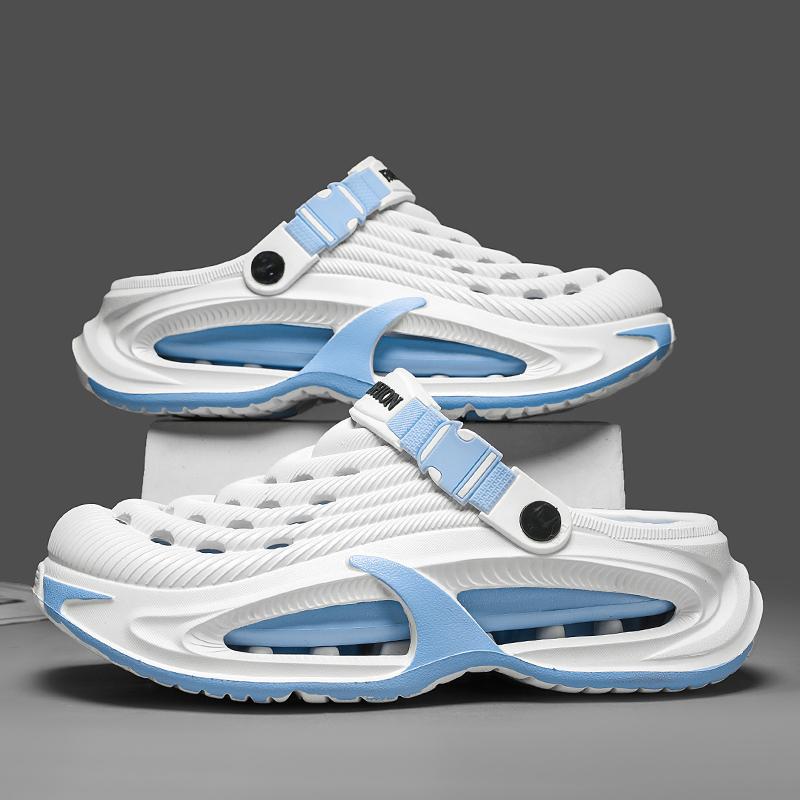 Mens Summer Outdoor Clogs Quick Drying Non Slip Thick Sole Beach Sandals Soft Comfortable Durable Odor Resistant Slippers for Men