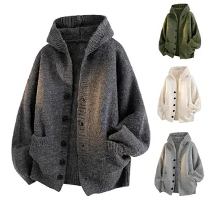 Women's Chunky Cable Knit Cardigan #WinterOuterwear | Fleece Lined Pockets