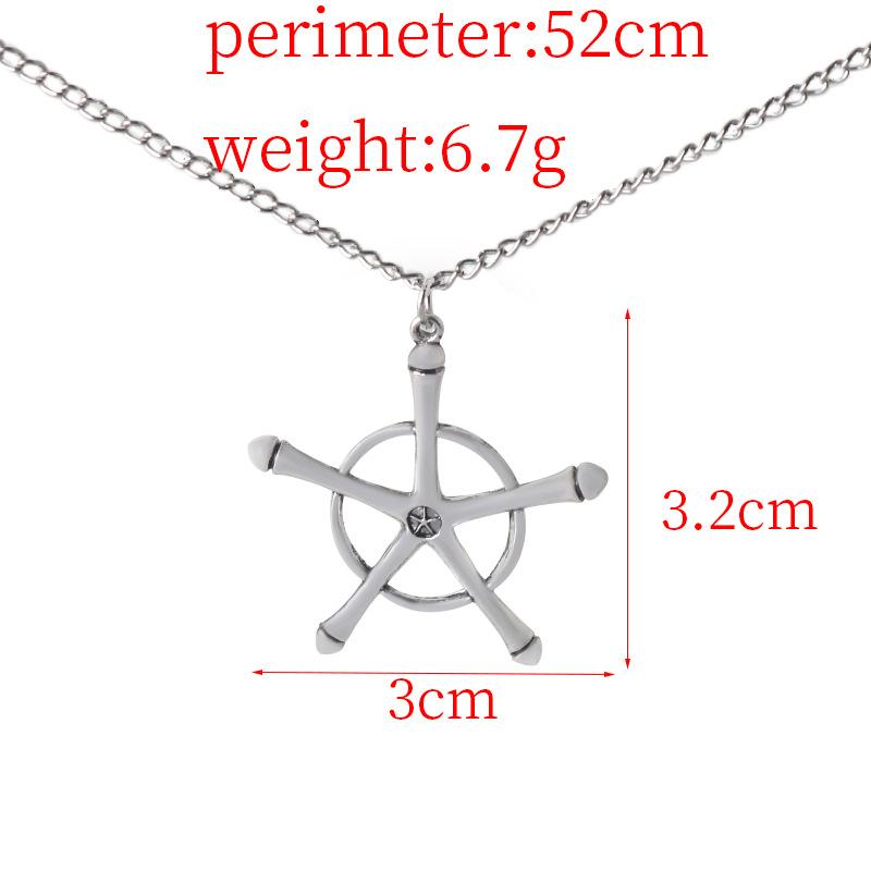 anime cosplay BLEACH pendant necklace figure Ishida Uryuu symbol necklace clavicle chain jewelry fans gifts