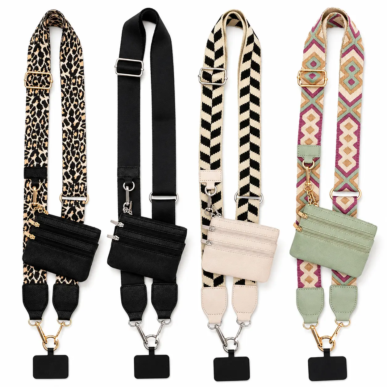 Clip and Go Strap for Phone With Wallet Crossbody, Phone Strap With Wallet, Phone Strap Crossbody With Zipper Pouch Wallet, Adjustable Mobile Phone Strap, Mother's Day Gifts