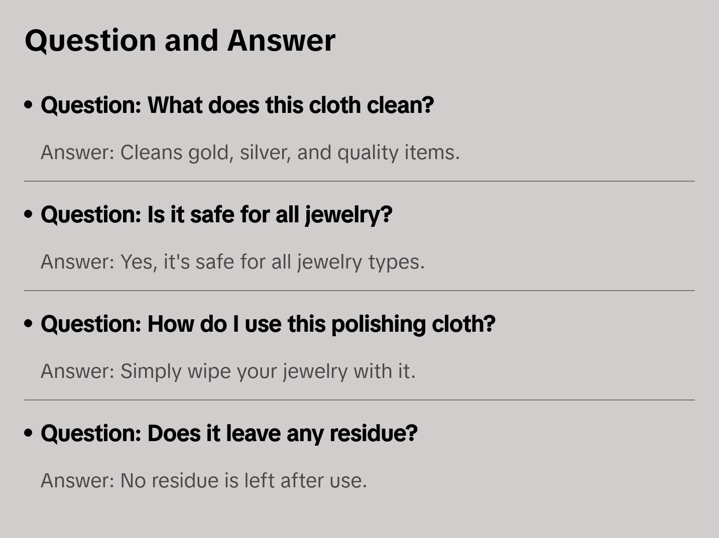 THE SUNSHINE POLISHING CLOTH