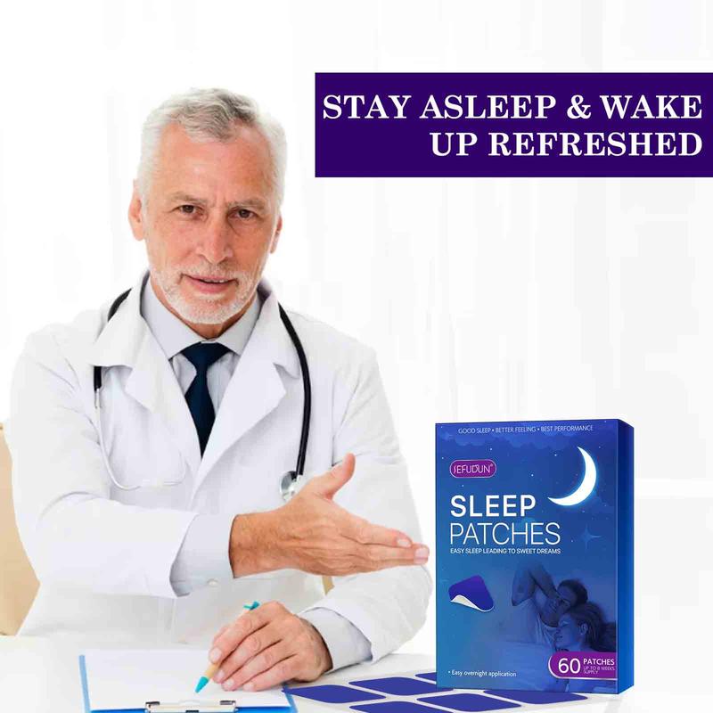Sefudun Extra Strength Sleep Patches for Adults - 60 Easy-to-Apply Patches for Improved Sleep Quality & Better Rest - Fitness Healthcare Solution Edible Vitamin