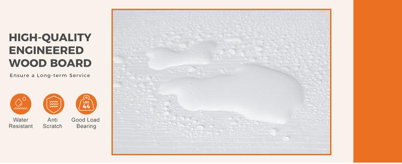 Cupboards Cabinets Dresser for Bedroom, Storage Drawers, Fabric Storage Tower with 4 Drawers, Organizer Unit, with Wooden Top for Closet,  Living Room