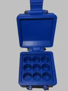 AlphaForged 3mL Vial Storage Mini – Holds 9 (16mm) Vials | Compact Organizer Case