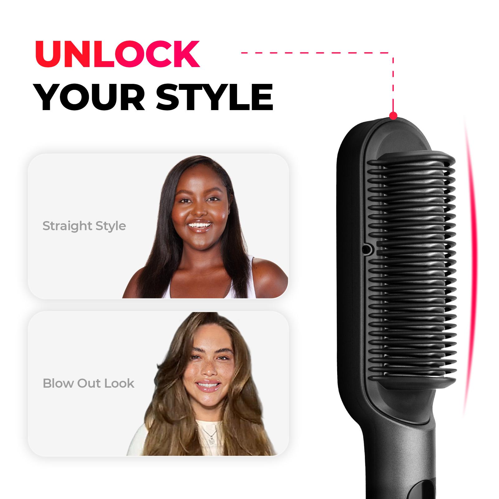 【Live Only】TYMO Ring Plus Ionic Hair Straightener Brush & TYMO CURLPRO & TYMO ROVY COMPACT- Wave Curling Iron for Easy Comfort Styling Hair