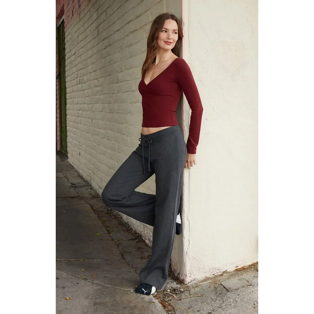 John Galt Women's Gray Hilary Baggy Sweatpants