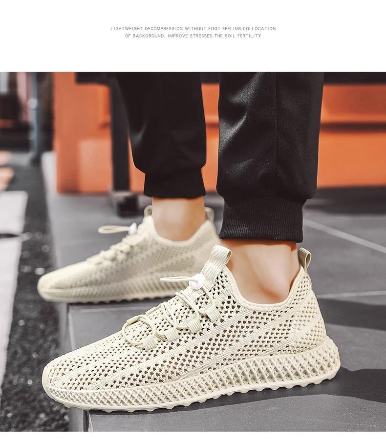 Summer New Trendy Fashion Mesh Breathable Shock-Absorbing Solid Color Hollow Red Bottom Running Kicks Casual Men's Sports Shoes Runner Summer New Trendy Fashion Mesh Breathable Shock-Absorbing Solid Color Hollow Red Bottom Running Kicks Casual Men's Sports Shoes Runner