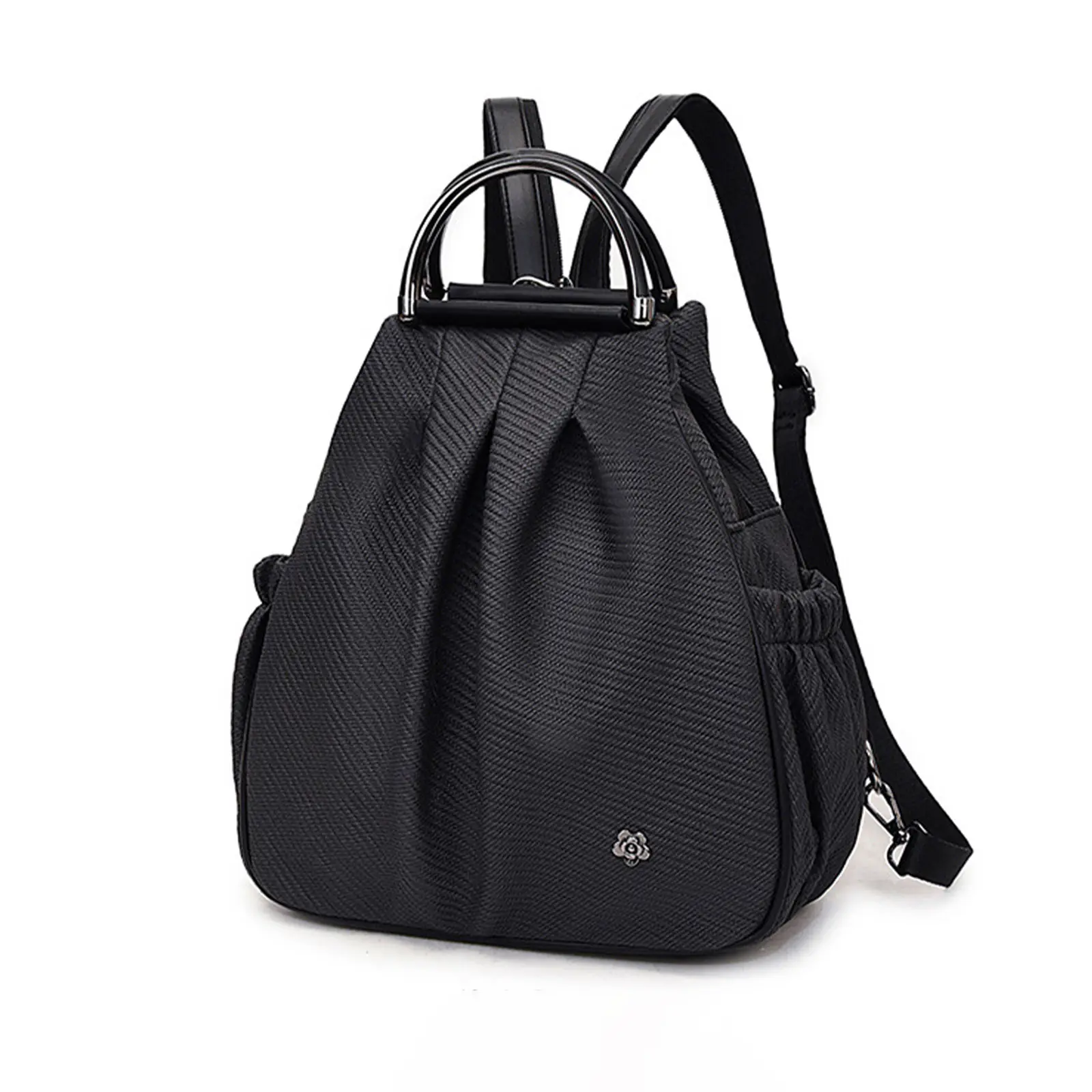 Women's Anti-Theft Convertible Nylon Backpack Purse - 3 Carrying Options, Adjustable Strap, Hidden Back Security Zipper Pocket, Spacious Side Pockets, Chic Minimalist Design for Office & Daily Commute