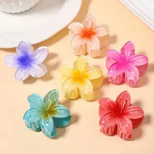 Vibrant 6-Piece Egg Flower Hair Clip Set | Multi-Color Floral Designs for Girls and Women