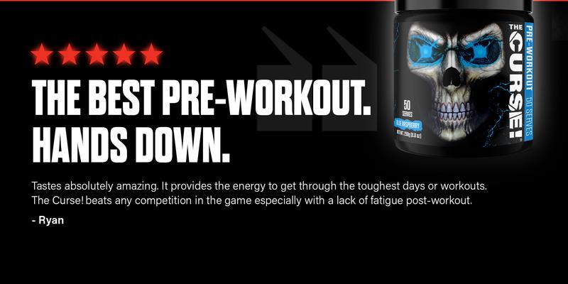 JNX SPORTS The Curse! Pre Workout Powder | 50 Servings | 155mg Caffeine, Beta-Alanine, L-Citrulline & Creatine | Pre-Workout for Men & Women