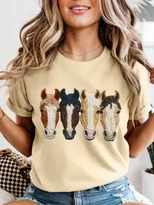 Hold Your Horses ~ Unisex Short Sleeve CC Garment Dyed T-Shirt Printed in the USA