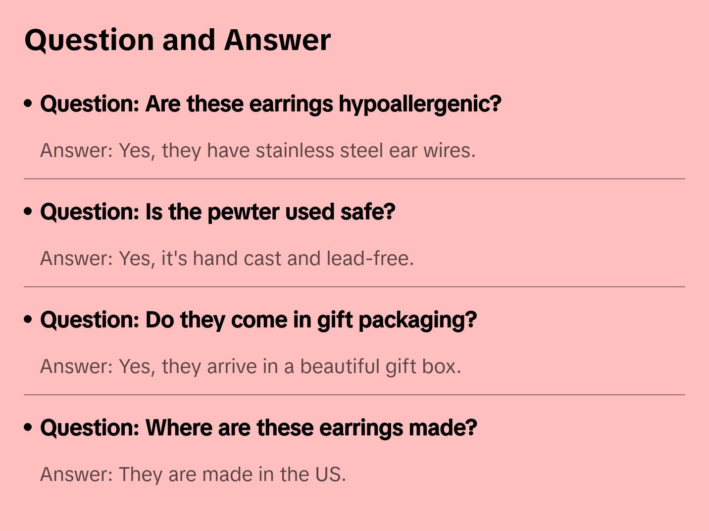 Chef's Knife Earrings