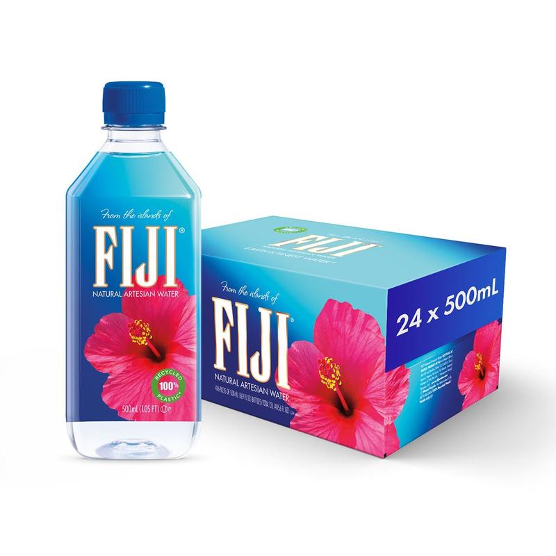 FIJI Natural Artesian Water – 24 Pack | 16.9 fl oz Bottles | Soft Taste & Eco-Friendly
