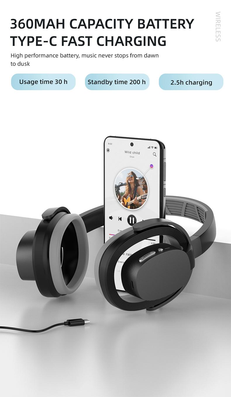 PAXA-PBuds Max ACN Headset  Headphones，Hollow Earphone Design,Outstanding Acoustic Performance Balance Technology,  Low-Latency Sound Image Synchronization, Bluetooth 5.4 Stable Version, 30-Hour Battery Life, Suitable For Work Or Outdoor Activities.