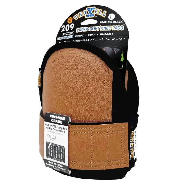 【USA製】Rasta color Border T XL size TROXELL USA Super-Soft Large Leatherhead Red Knee Pads