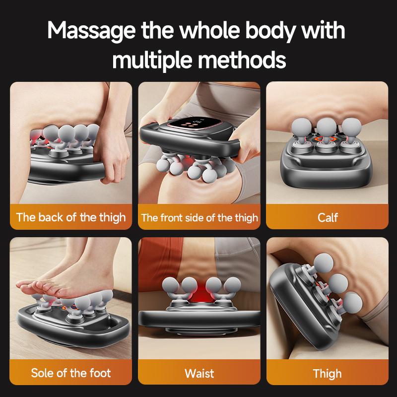 12-Head Massage Gun with 30 Levels & 3 Modes Deep Tissue Percussion Massager for Back Shoulders Legs and Foot Pain Relief Quiet Muscle Massage Gun