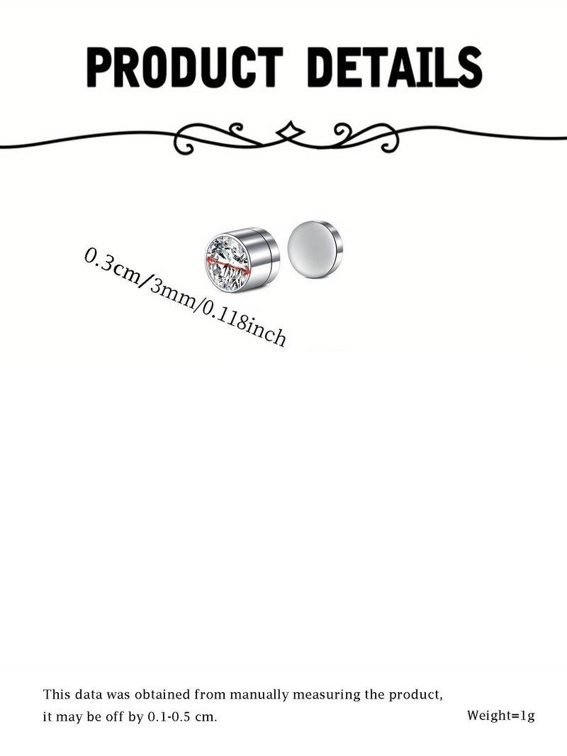 Magnetic Nose Stud, EarringsStainless Steel Fake Nose Rings for Women & Men, Faux Lip Septum Nose Ring Set, No Piercing Body Jewelry, Non Piercing Jewelry