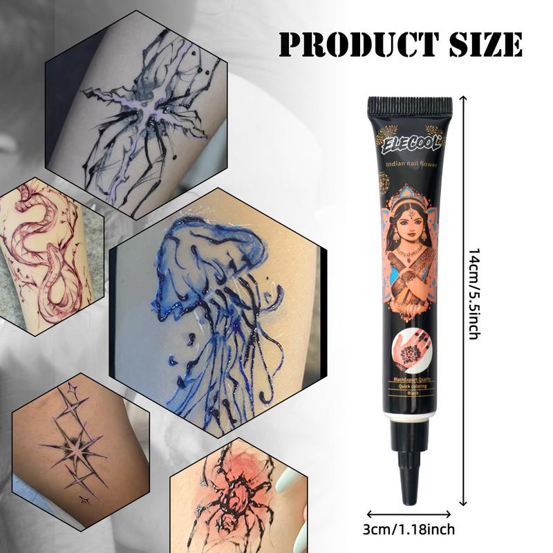 (Pack of 6) 25g-100% Fresh Natural Henna Cones | Original Henna Blend | Plant Based Temporary Tattoos |Two Colour Choose | Makeup Cosmetic (Pack of 6) 25g-100% Fresh Natural Henna Cones | Original Henna Blend | Plant Based Temporary Tattoos |Two Colour Choose | Makeup Cosmetic