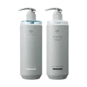OFF&RELAX Japanese Onsen Spa Shampoo & Conditioner Set - Oil Control, Volumizing, Lightweight, Long-Lasting Fragrance (48H), High Crown Hair, Limited Edition with Lin Yi Photocard