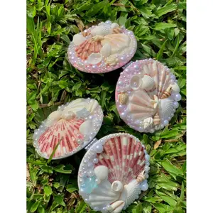 [NEW] Handmade Seashell Compact Mirror  | Double-Sided Folding Mirror – Perfect for Beach, Travel & Everyday Use