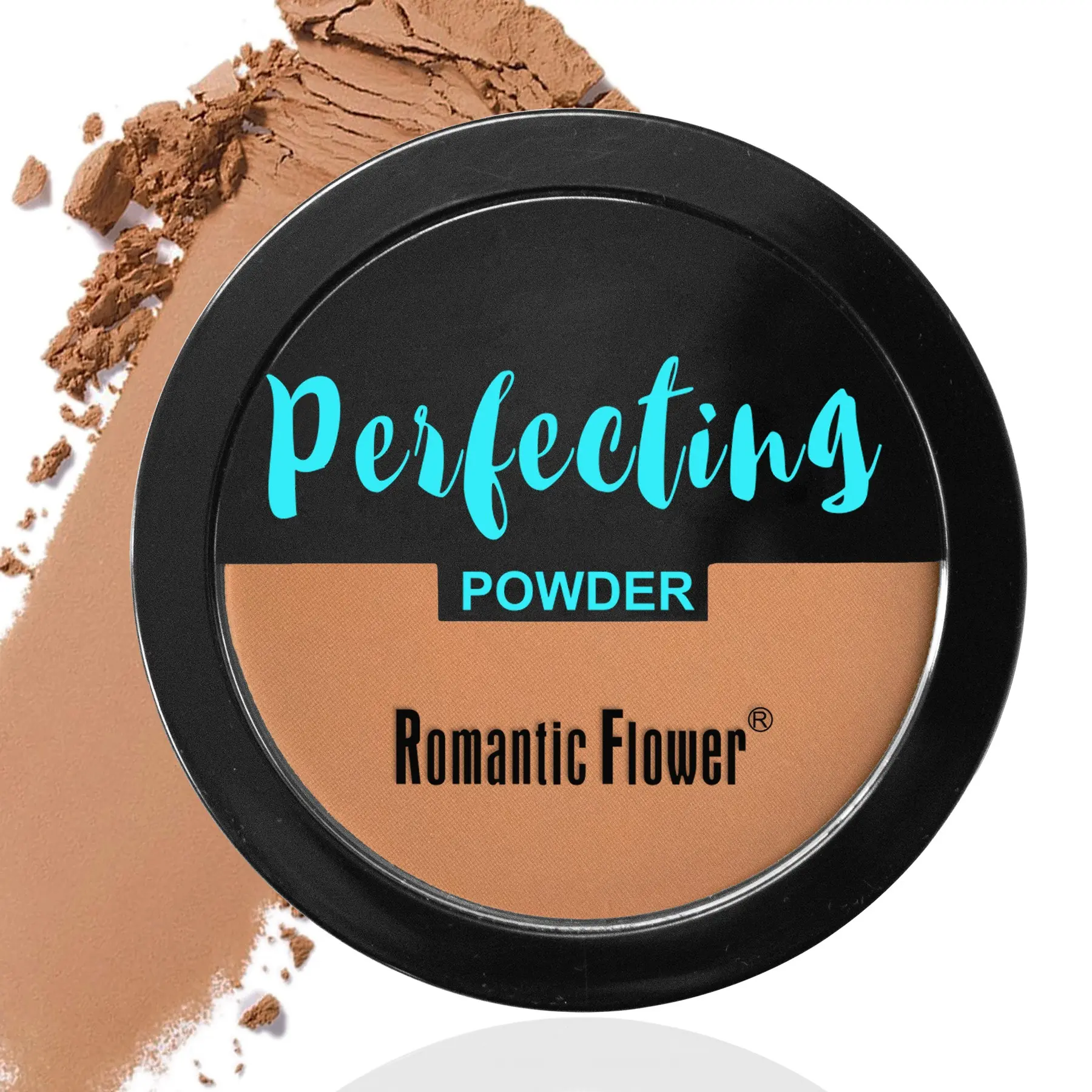 3 Shades Matte Dark Pressed Powder With Puff, Face Make up Matte Makeup Finish Long Lasting Nature Waterproof Contour Compact Powder, Powder Makeup, Facial Contouring Powder