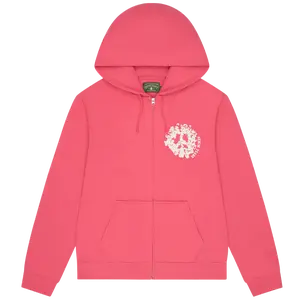 DENIM TEARS ZIP HOODIE 'UNIVERSITY PINK'