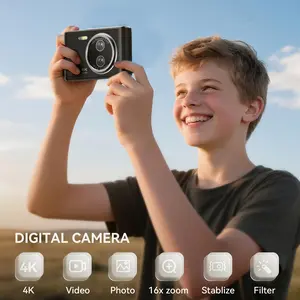 [Valentine's Day Gift] Digital Camera 4K: 48MP Cameras for Teens Photography - Autofocus Photo Camera Gifts Compact Camera for Beginner - Point and Shoot Digital Cameras with 32GB TF Card