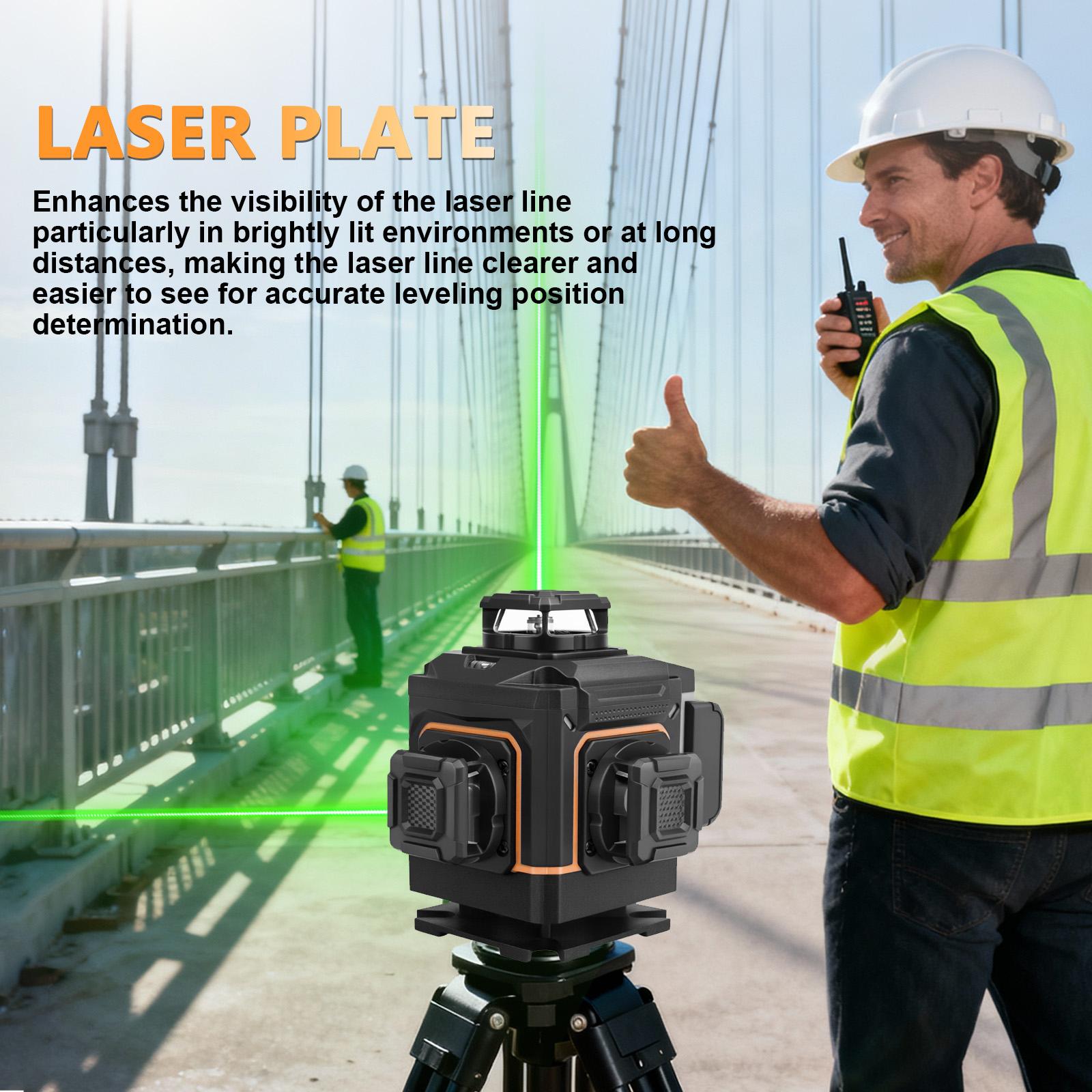 Laser Level with Tripod, 4x360° Self-Leveling Laser Level, Green Line Laser 4D Laser Leveler Tool, with 2 Lithium Batteries, Remote Control, Storage Box, IP54 Protection, Suitable for Hanging Pictures, Tiles, Home Renovation, Interior Projects Laser Level with Tripod, 4x360° Self-Leveling Laser Level, Green Line Laser 4D Laser Leveler Tool, with 2 Lithium Batteries, Remote Control, Storage Box, IP54 Protection, Suitable for Hanging Pictures, Tiles, Home Renovation, Interior Projects