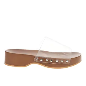 Seychelles Womens Fantasy Slide Casual Sandals Casual Low Heel 1-2" - Clear