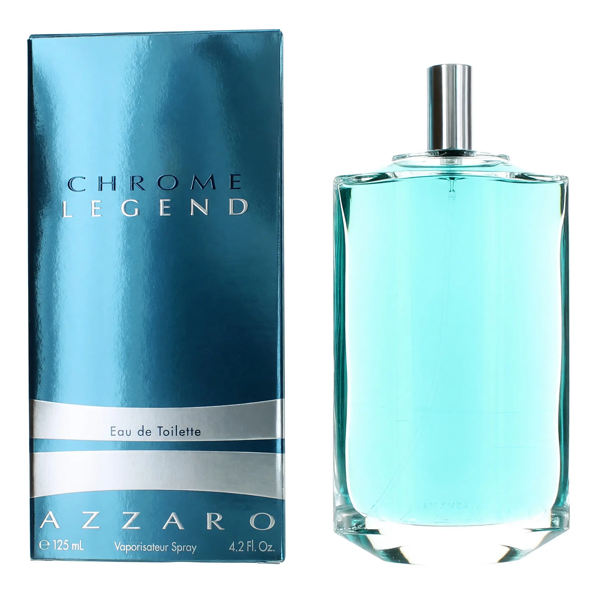 Chrome Legend by Azzaro, 4.2 oz EDT Spray for Men Fragranced Fragrance Scent Fragrance