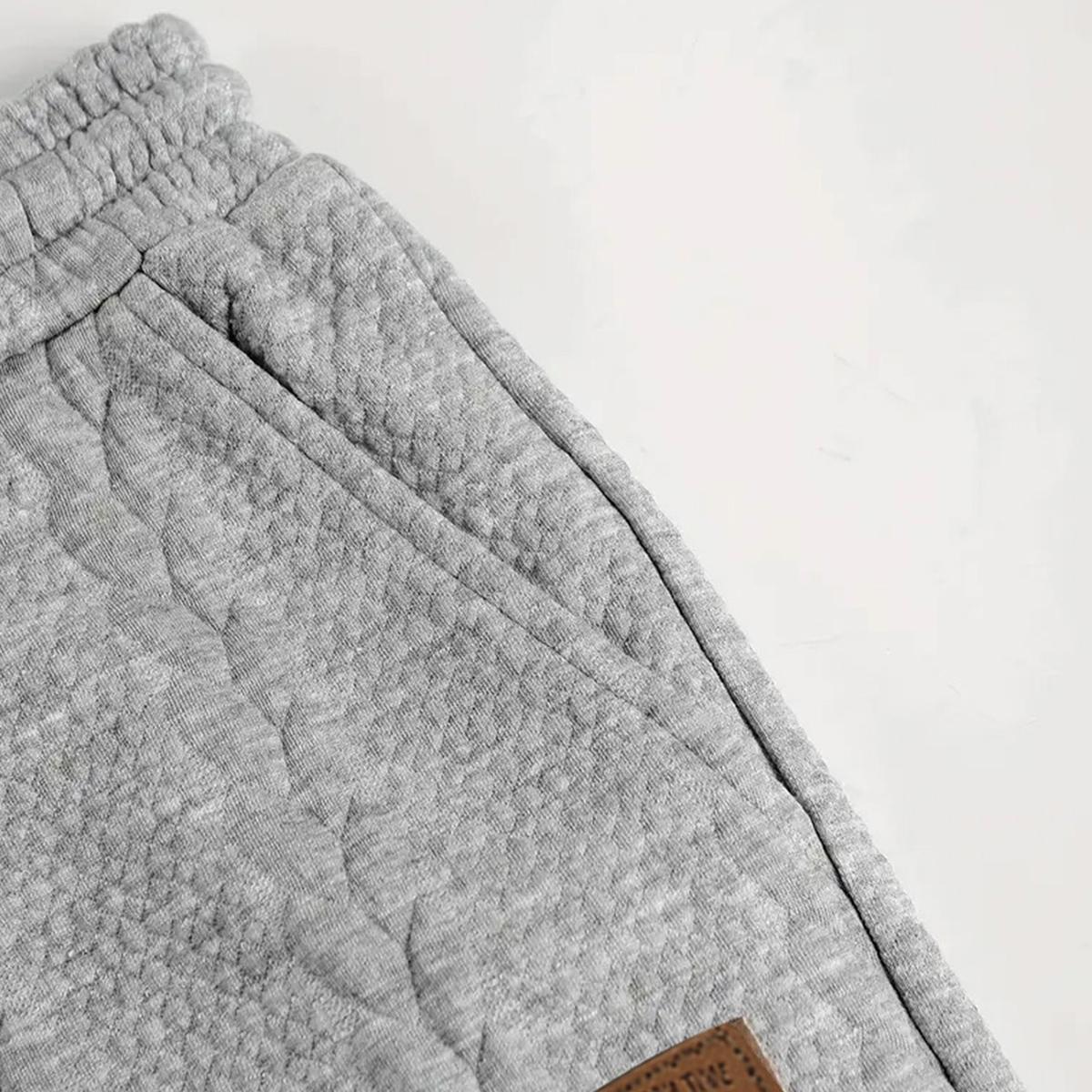 Men's Casual Jacquard Short Sleeve Set, Men's Short Sleeve Outfit, Suitable for Casual Wear and Vacation