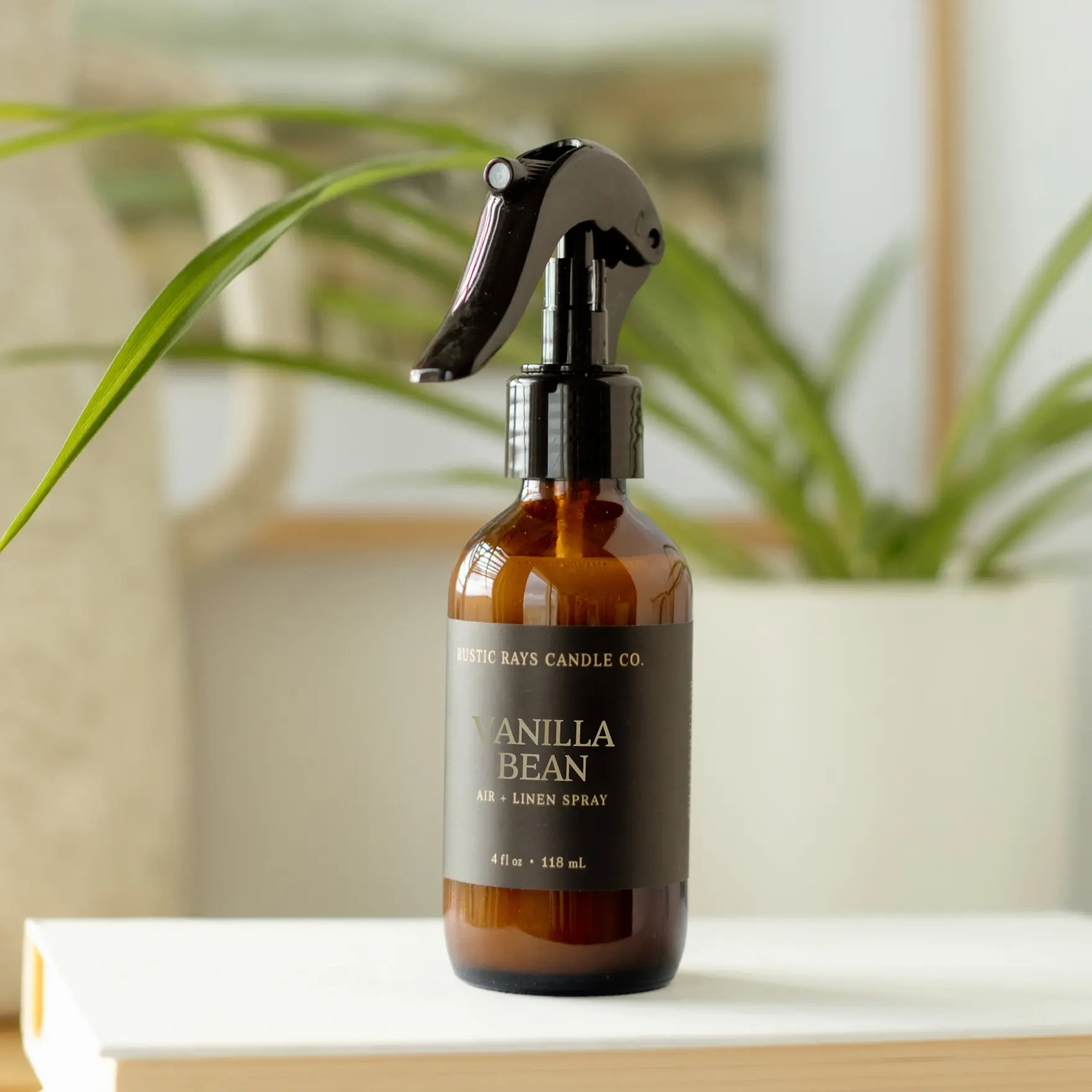 Vanilla Bean Room Spray - Sweet Home Fragrance - Air and Linen Spray - 4 oz Glass Bottle