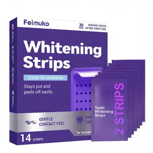 DentaGlow Purple Teeth Whitening Strips - 7/21 Nano-Hydroxyapatite Whitening Sessions Safe for Enamel  Non Sensitive Teeth Whitening Peroxide-Free Tooth Care for a White Smile Oral