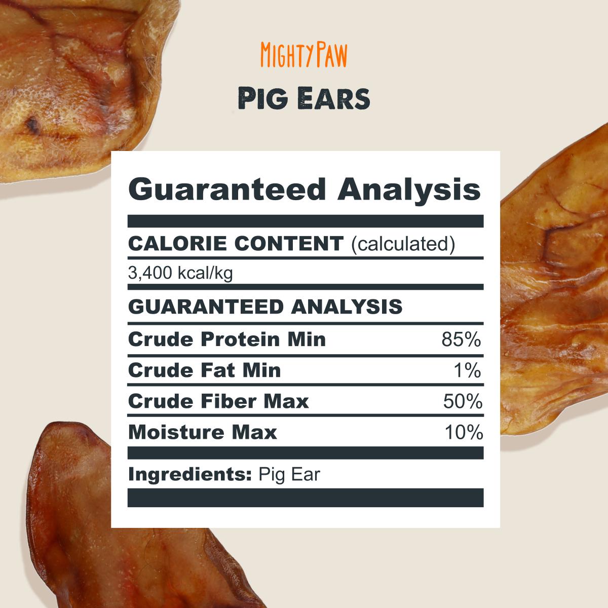 Mighty Paw Naturals Pig Ear Chews for Dogs - All-Natural Dog Treats for Dental and Joint Health Mighty Paw Naturals Pig Ear Chews for Dogs - All-Natural Dog Treats for Dental and Joint Health