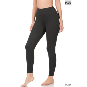 Zenana Plus Brushed Microfiber Full Length Leggings