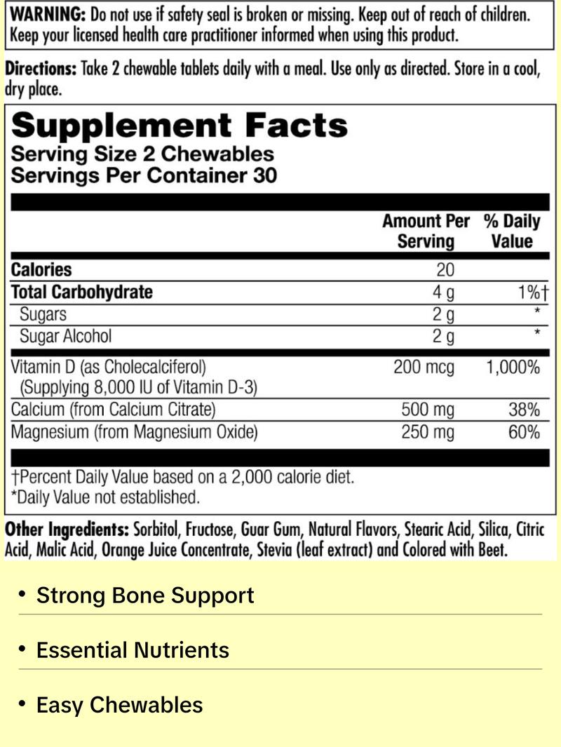 Calcium Citrate+ Chewables 500 mg
