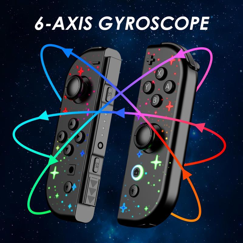 Wireless Switch Controller for Switch & Switch 2, Bluetooth Game Controller with Dual Vibration, Turbo Function, Ergonomic Grip Gaming Accessories