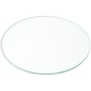 Plymor 4" Round, 3mm Thick Non-Beveled Clear Glass Circle