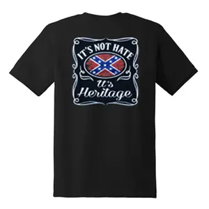It's Not Hate It's Heritage Shirt Southern Flag Tshirt Retro American History Pride Tee Confederate Tees Dixie Legacy Unisex T-Shirt For Summer Patriotic Oversized Graphic Streetwear Politics Classic Menswear Rebel Soul Shirt Gift For Him Men Women