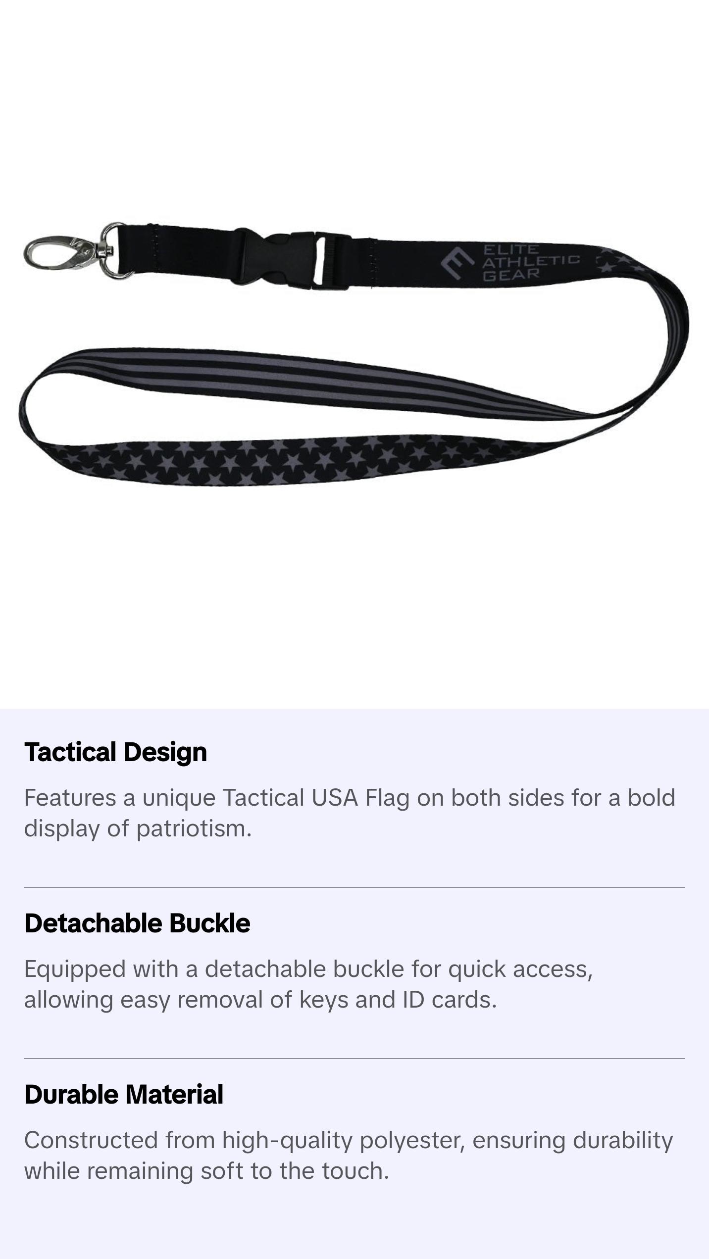 Tactical USA Flag Lanyard