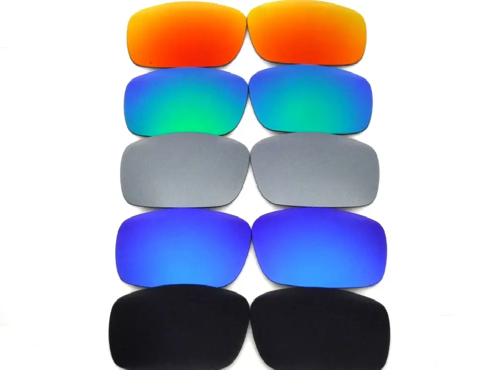 Galaxy Replacement Lenses for Oakley Gascan Sunglasses 5 Color Pairs Polarized 100% UVAB with Anti-Reflective and Impact Resistance Aviator Shades