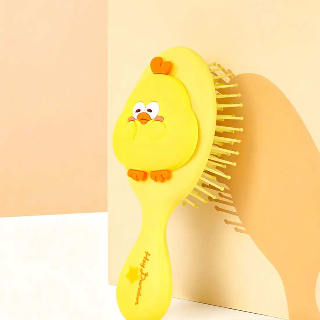 MINISO Dundun Chicken 3D Air Cushion Hair Brush | Cute Scalp Massage & Detangling Comb for Smooth Hair, Daily Styling & Hair Care, Back To School