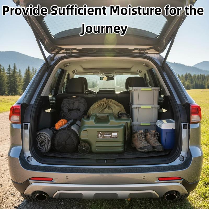 7.2 Gallon Large-Capacity Outdoor Water Container Wheeled Portable Food-Grade Material 100% Leak-Proof Design Ideal for Camping Emergency Water Storage