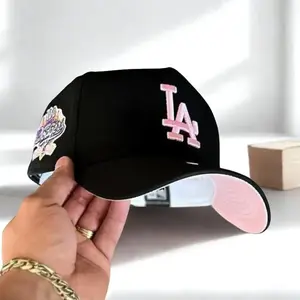 LA Dodgers Baseball Cap – Adjustable MLB Snapback Hat with Embroidered LA Logo, Flat Brim Streetwear Hip Hop Fashion for Men Women, Urban Casual Outfit TikTok Trend