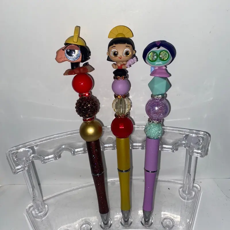 Emperor’s New Groove doorables character beaded pens