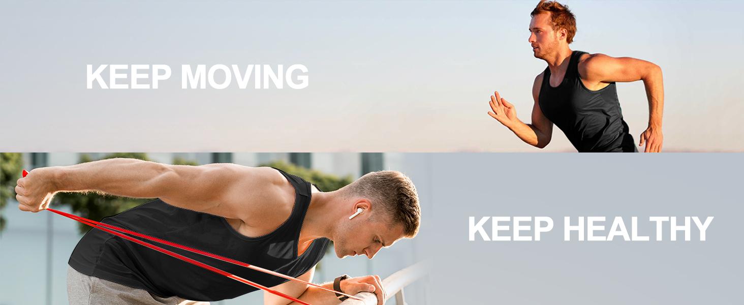 Odoland Sports mens 5 Pack Body Shaper  Tummy Vest Thermal  Shirt Tank Top Shapewear