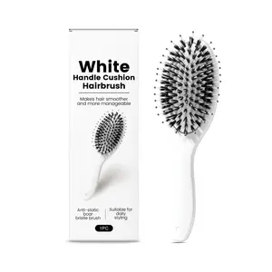 SORLINA Pig Bristle Hair Comb - Best Air Cushion Comb for Anti-Static & Gentle Detangling, Reduces Hair Breakage, Suitable for All Hair Types & Daily Hairstyling - Best Hair Brush