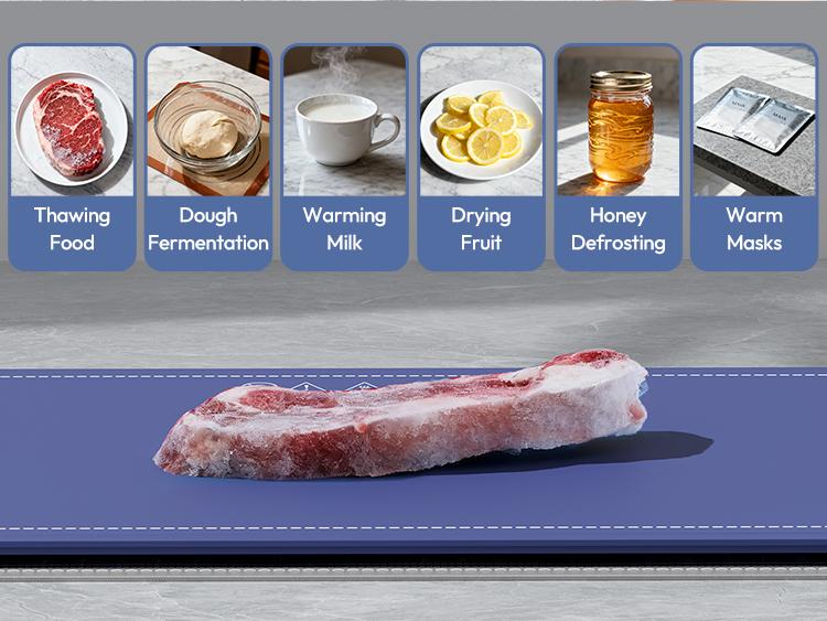 Gaiatop Party Buffet Food Warmer with Trivet - RGB Edge, Electric Warming Mat, 6 Temp Levels (122℉-212℉), 6 Timer Settings, Full-Surface Fast Heating, Portable Silicone Design Dishware Lighting Modes Dishware Lighting Modes Easy Storage Gaiatop Party Buffet Food Warmer with Trivet - RGB Edge, Electric Warming Mat, 6 Temp Levels (122℉-212℉), 6 Timer Settings, Full-Surface Fast Heating, Portable Silicone Design Dishware Lighting Modes Dishware Lighting Modes Easy Storage